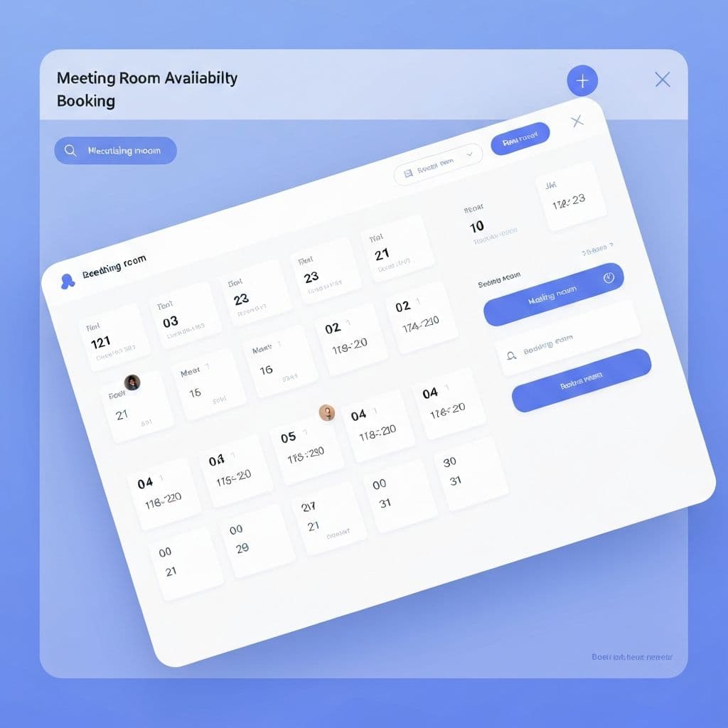 Easy online booking system for meeting rooms